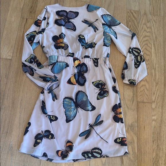 G by Guiliana Butterfly Print Wrap Dress women size medium - Picture 13 of 16